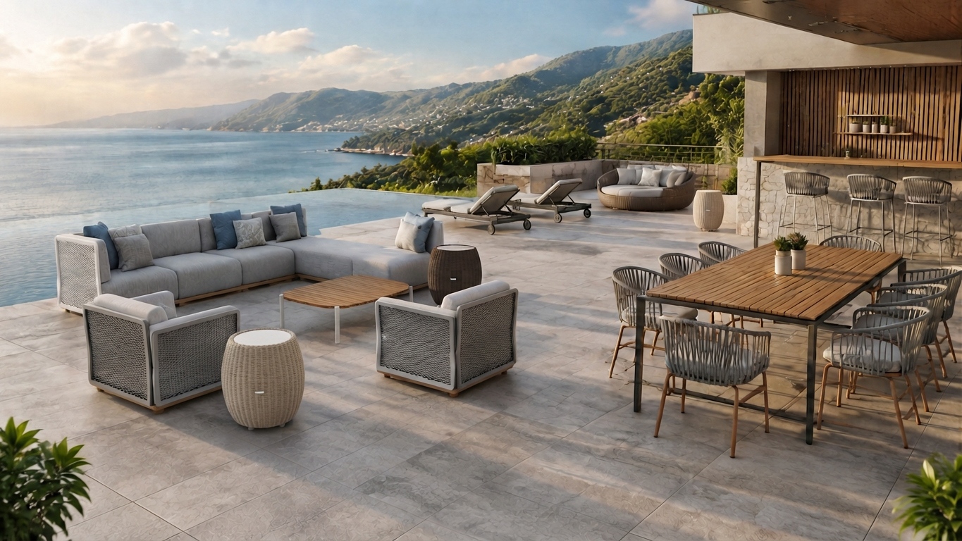 Looking for Modern Outdoor Furniture for Coastal Villa & Resort Projects? ---By Vanilla